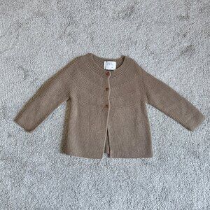 New Zara Girls Cardigan Mocha Size 6